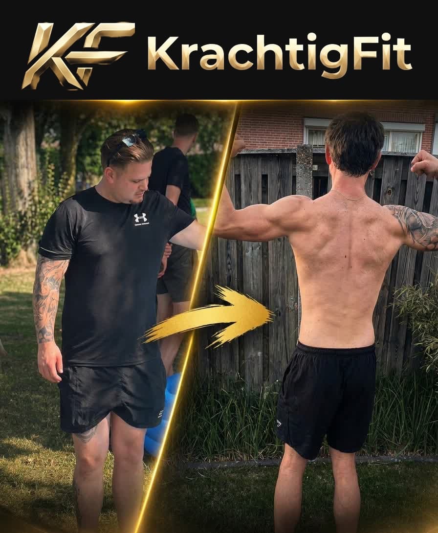 Voor- en na-resultaat van een KrachtigFit-klant