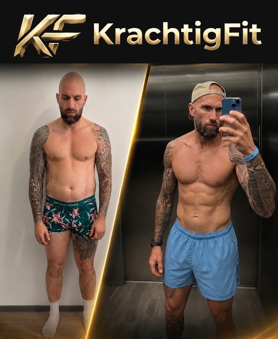 Voor- en na-resultaat van een KrachtigFit-klant